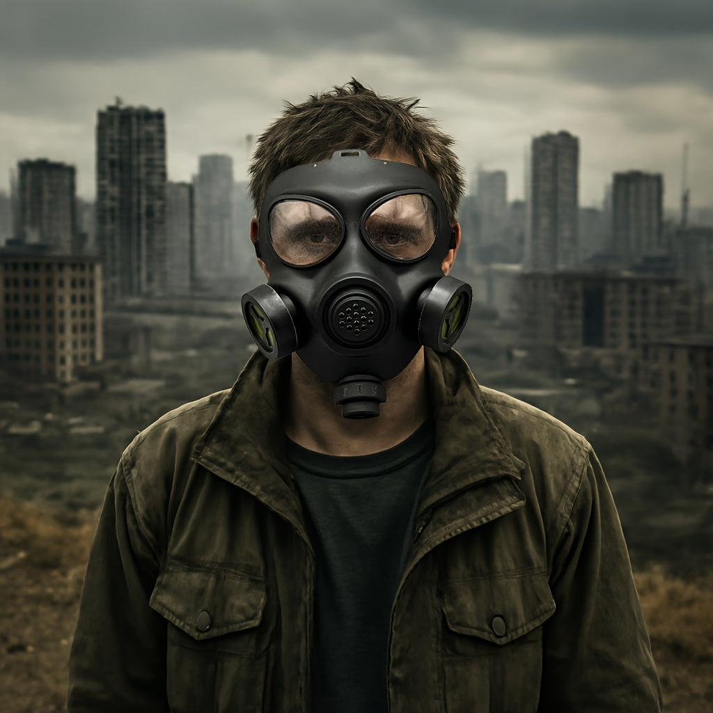Men’s Tactical Full Face Halloween Gas Mask | Post Apocalyptic Cosplay 5