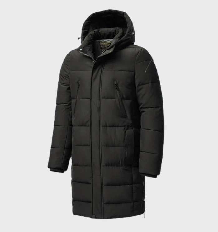 Men's Waterproof Parka Jacket with Thick Hood – Classic Winter Jacket for Casual Outings 0