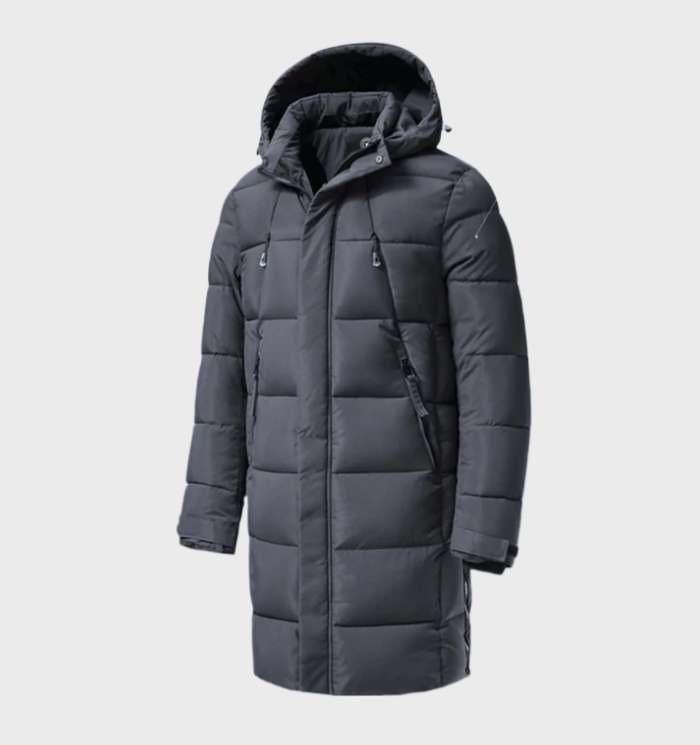 Men's Waterproof Parka Jacket with Thick Hood – Classic Winter Jacket for Casual Outings 1