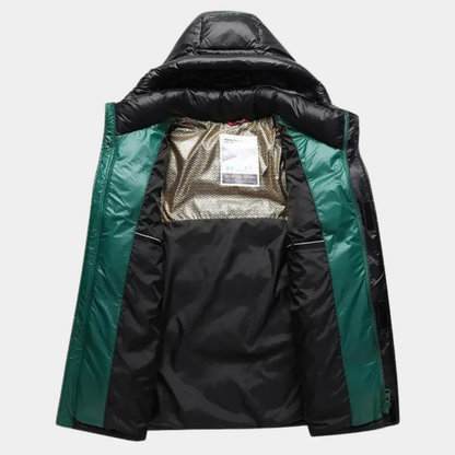 Men's Winter Warm Hooded Puffer Jacket | Zipper 1