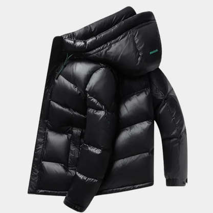 Men's Winter Warm Hooded Puffer Jacket | Zipper 3