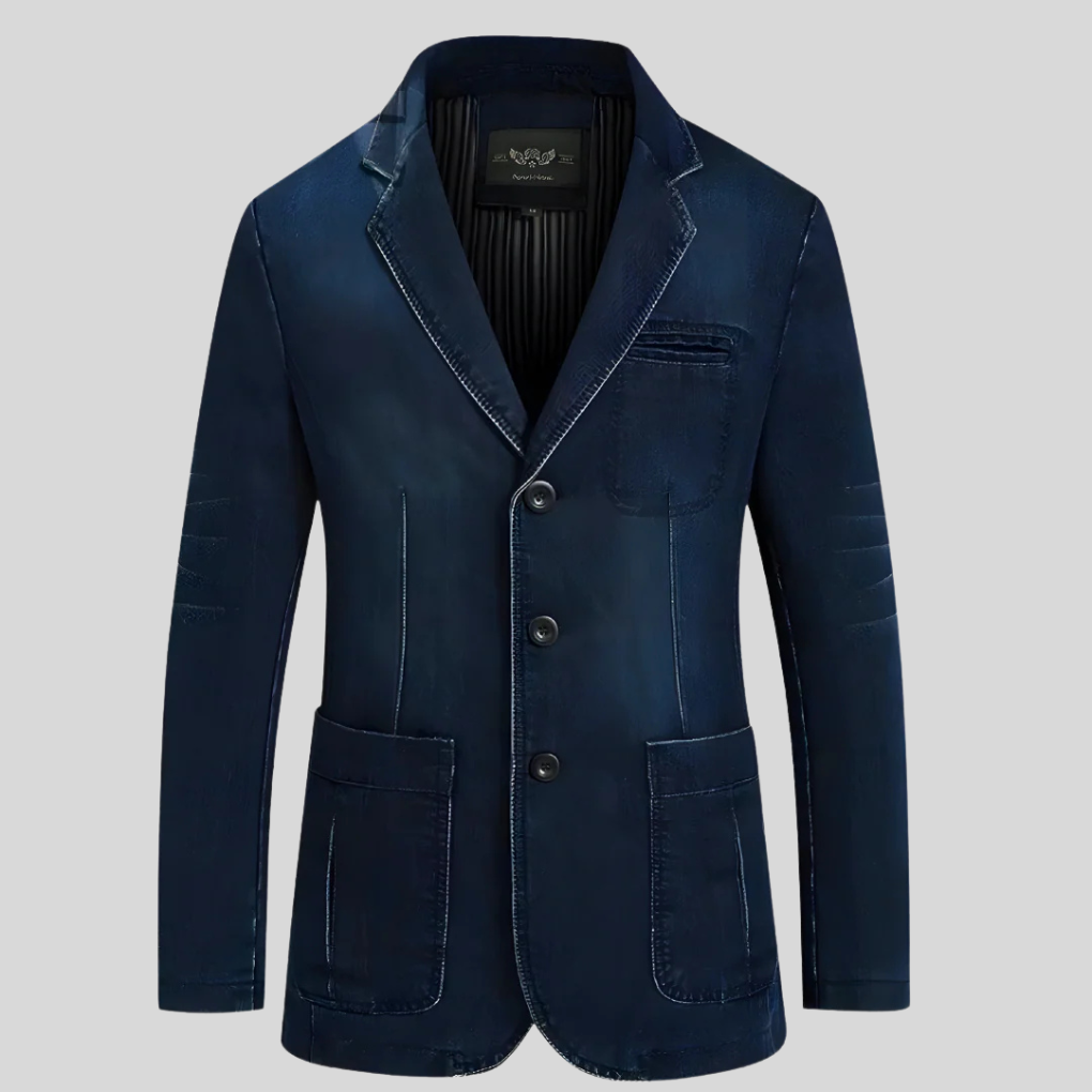 Men's denim jacket – Classic cut with a vintage edge 0