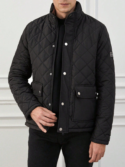 Men's winter quilted jacket | Long sleeve 0