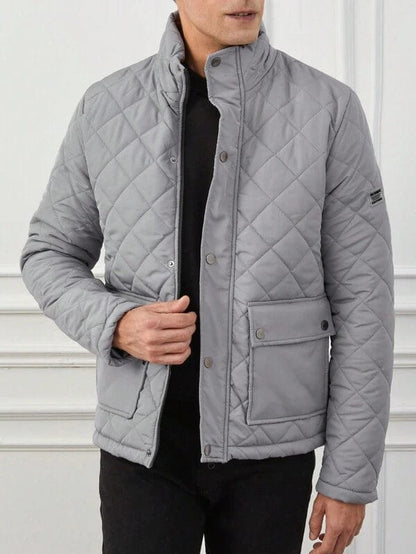 Men's winter quilted jacket | Long sleeve 1