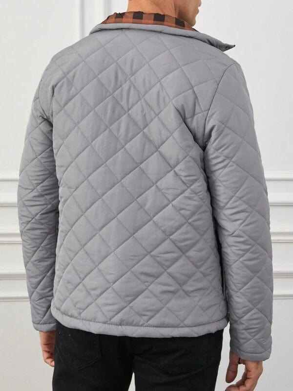 Men's winter quilted jacket | Long sleeve 2