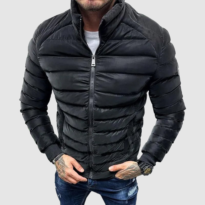 Men's winter quilted jacket | Slim fit 0