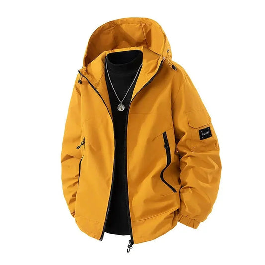 Men's winter ski jacket with hood | Oversize 0