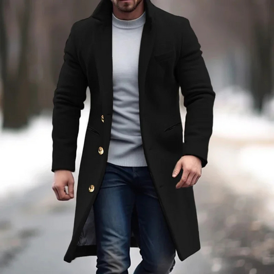 Men's wool blend jacket – elegant layer for cooler days 0