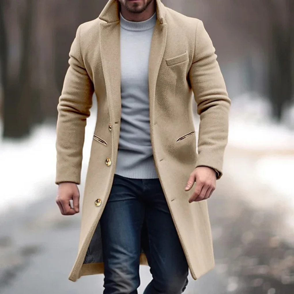 Men's wool blend jacket – elegant layer for cooler days 1