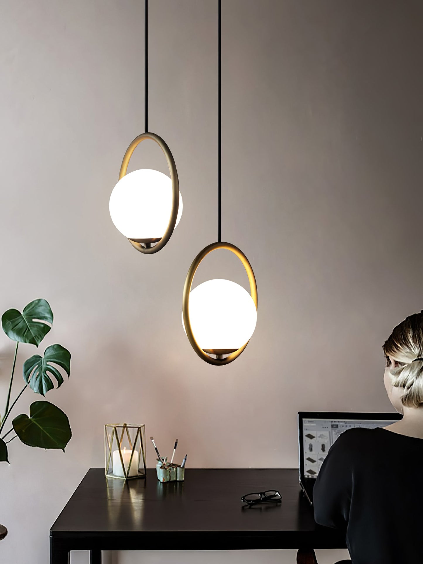 MilaAura - Lámpara de Techo Chic y Contemporánea