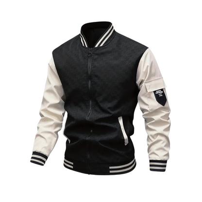 Milan | Men's autumn bomber jacket with two-tone design 1