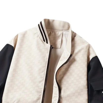 Milan | Men's autumn bomber jacket with two-tone design 5