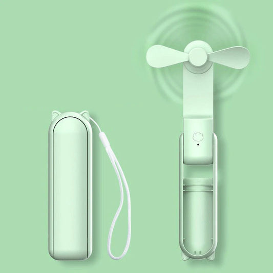 Mini hand fan Breezella | USB rechargeable | 3 speeds | Foldable & Powerbank function | 2000mAh battery 0