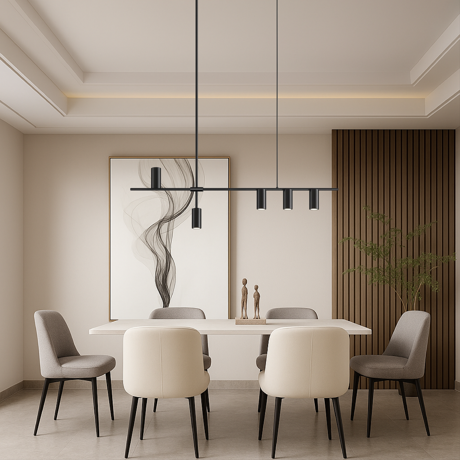 Minimalist black kitchen pendant lamp 0