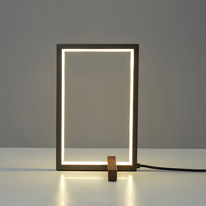 WoodGlow - Rustic Table Lamp