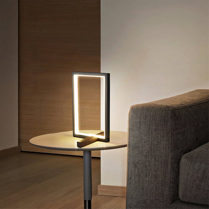 WoodGlow - Rustic Table Lamp