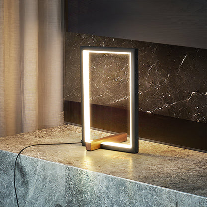 WoodGlow - Rustic Table Lamp