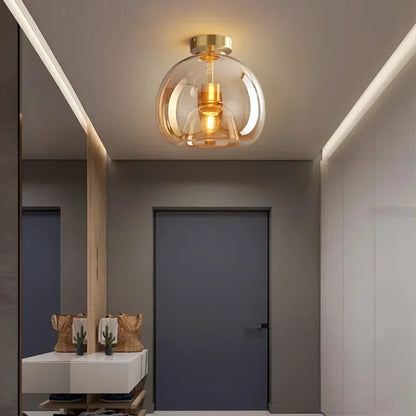 ClearAura - Plafonnier minimaliste en verre