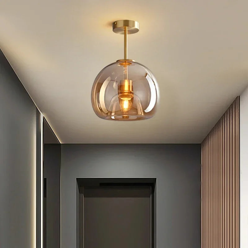 ClearAura - Plafonnier minimaliste en verre