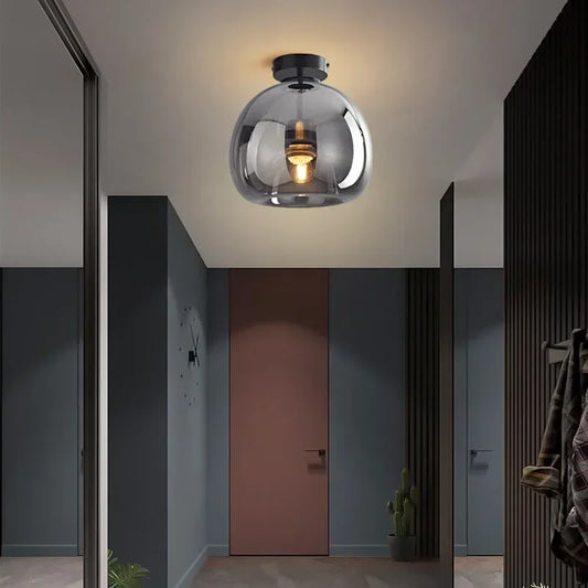 ClearAura - Minimalist Glass Ceiling Lamp