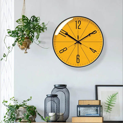 Modern Wall Clock in Black - Minimalist Nordic Design for Home and Office Decor 1