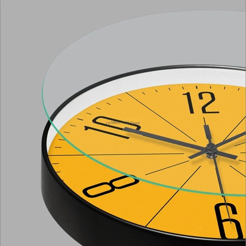 Modern Wall Clock in Black - Minimalist Nordic Design for Home and Office Decor 4