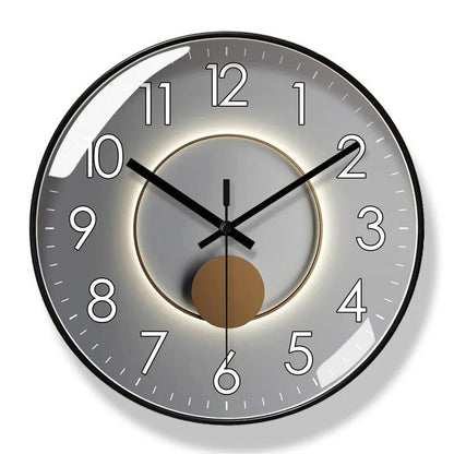 Modern Wall Clock in Black - Minimalist Nordic Design for Home and Office Decor 8
