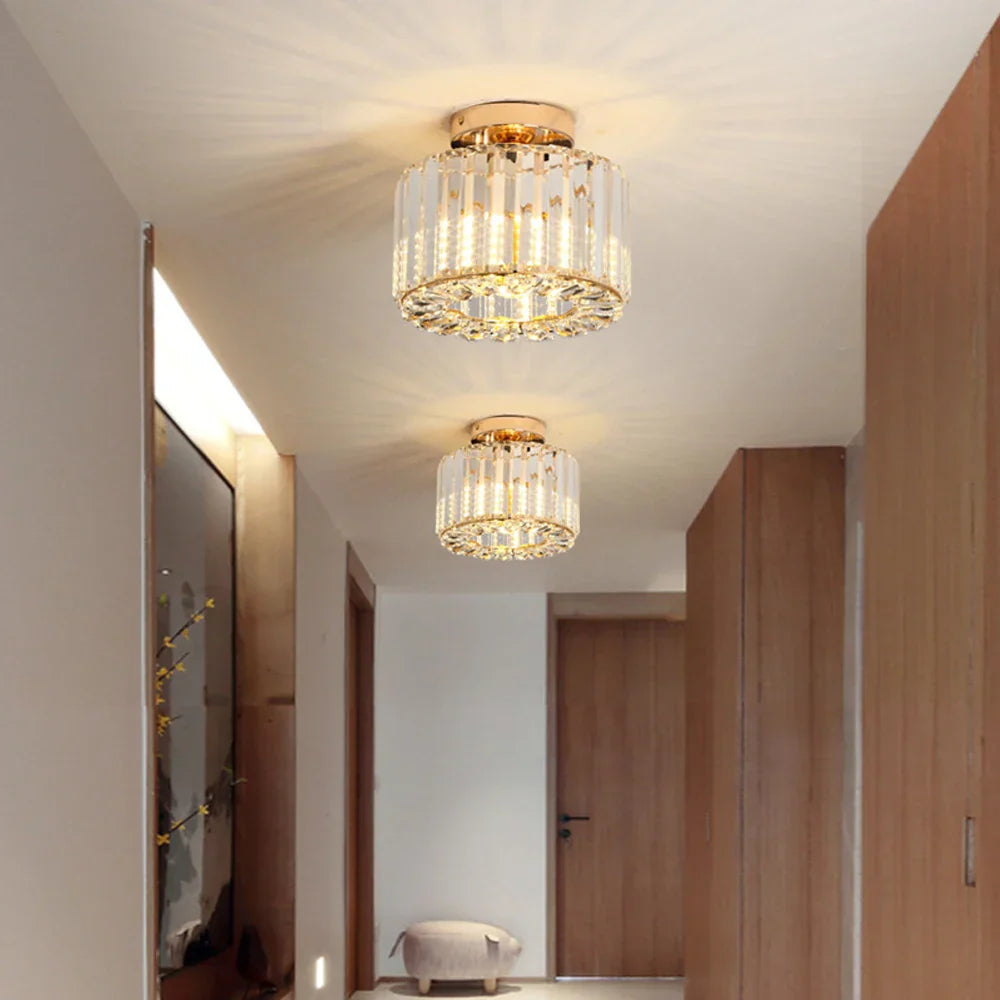 LuxeRadiance – Crystal Ceiling Light