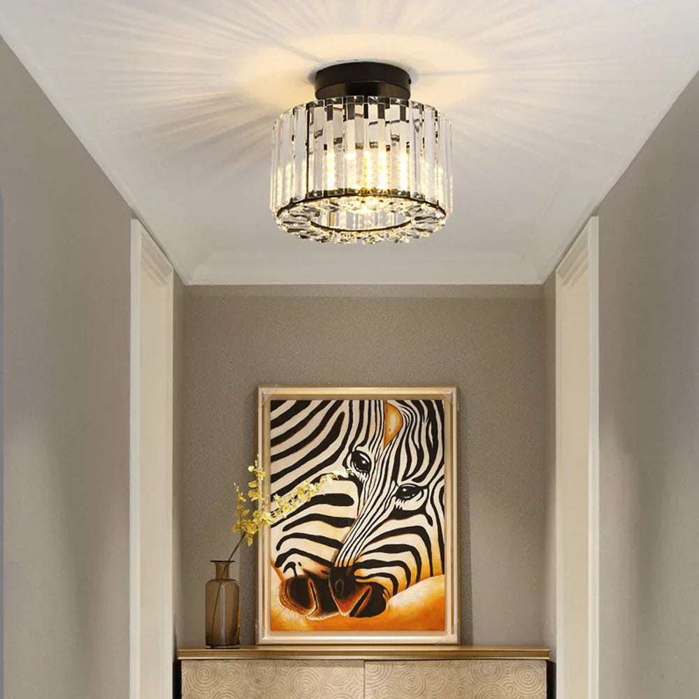 LuxeRadiance – Crystal Ceiling Light