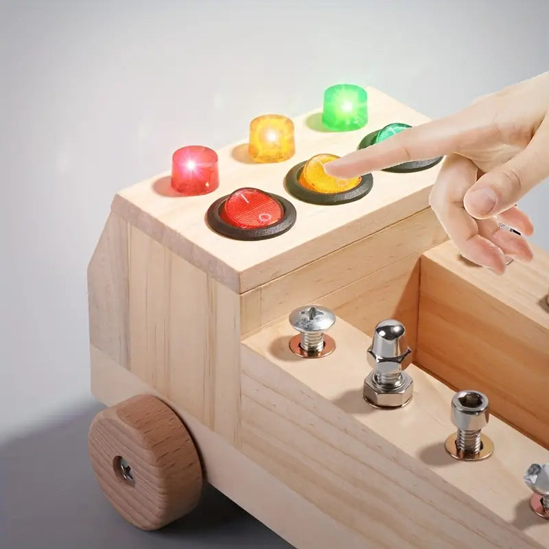 Montessori Busy Board - Interactive Educational Toy for Fine Motor Skills & Cognitive Development, 3-12 Years 3