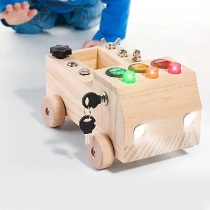 Montessori Busy Board - Interactive Educational Toy for Fine Motor Skills & Cognitive Development, 3-12 Years 4