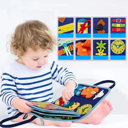 Montessori Educational Book for Kids – Interactive Felt Learning Tool for Motor Skills Development 1