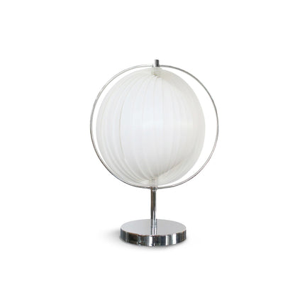 SpinAura – Elegant Chrome Desk Lamp
