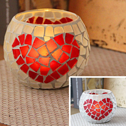 MosaicGlow | Elegant Handcrafted Glass Tealight Holder 17