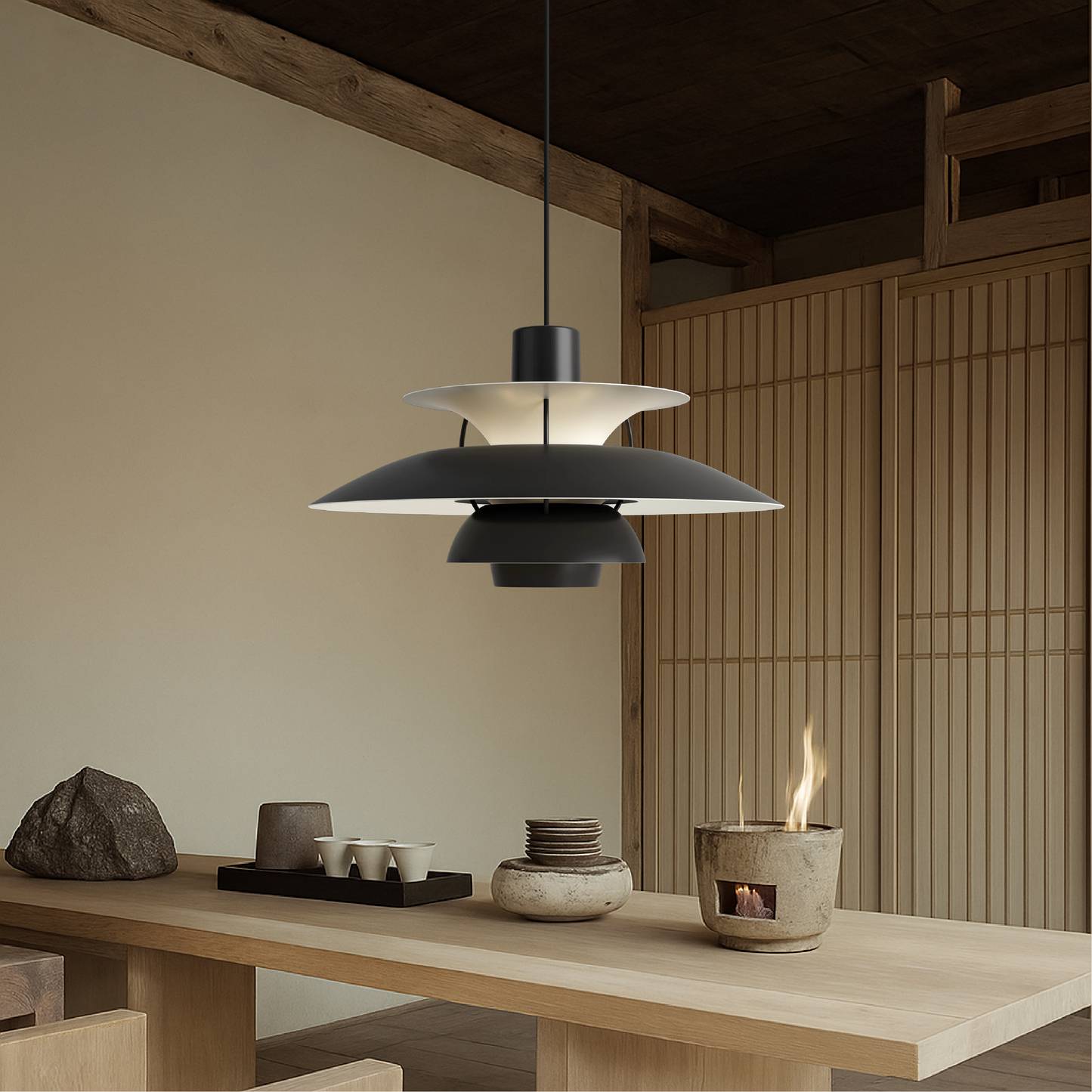 Multi-layered Danish pendant lamp 4