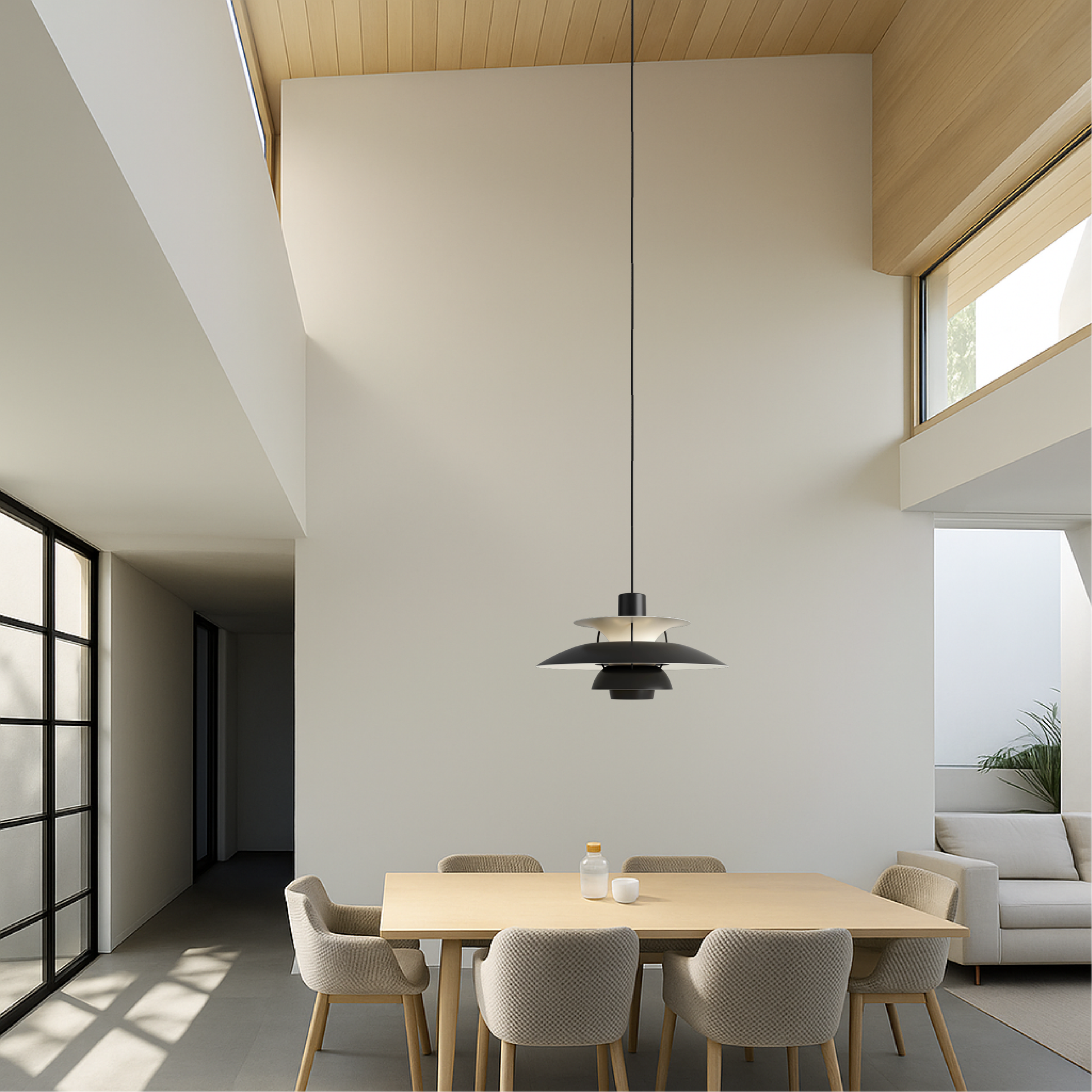 Multi-layered Danish pendant lamp 6