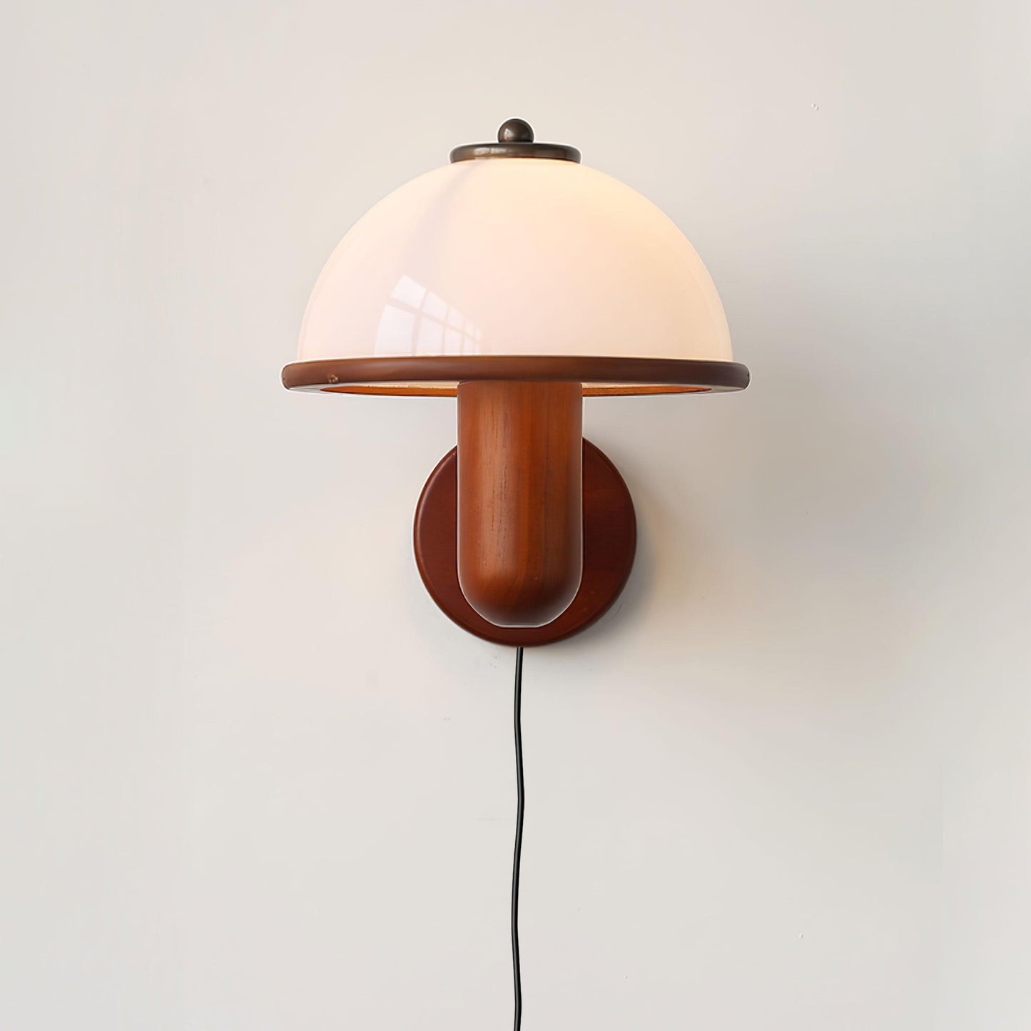 MushroomBeam – Natural Wood Wall Lamp