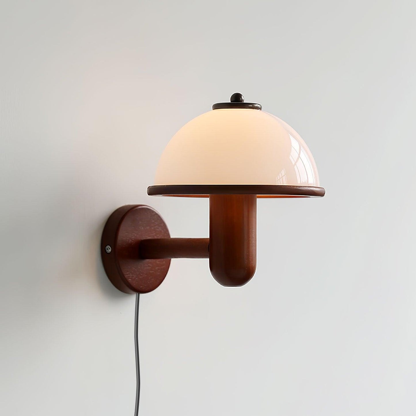 MushroomBeam – Natural Wood Wall Lamp