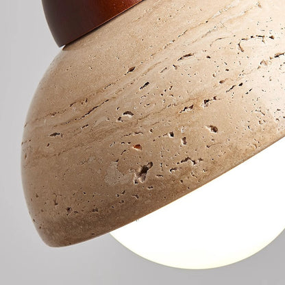 Mushroom stone pendant lamp 3