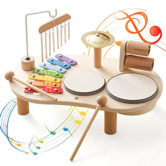 Musical Wooden Toy Set for Babies – Colorful Xylophone and Instruments for 12 Months and Up 0