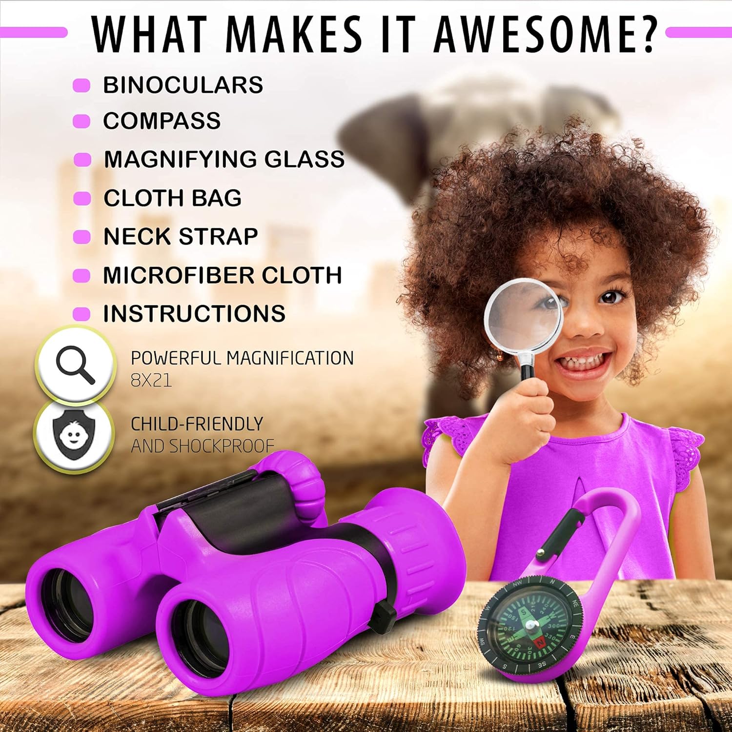 NatureScope | Durable Compact Children's Binoculars for Outdoor Adventures 1