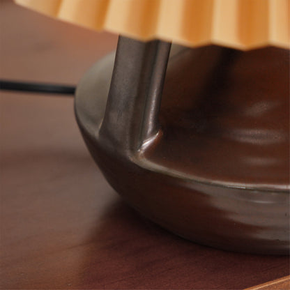 GentleNavia - Table Lamp with Elegant Pleated Shade and Soft Glow