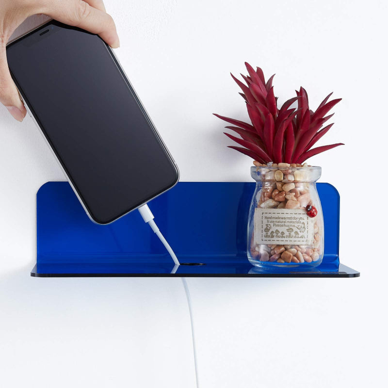 NeonAura | Vibrant Modern Acrylic Floating Shelf Set 2