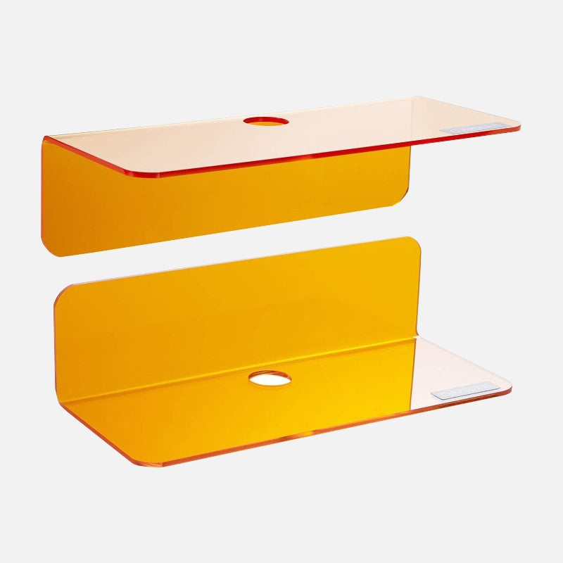 NeonAura | Vibrant Modern Acrylic Floating Shelf Set 6