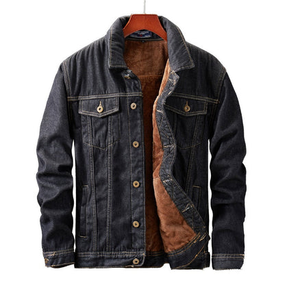 Noah | Winter denim jacket with sherpa lining for men 1