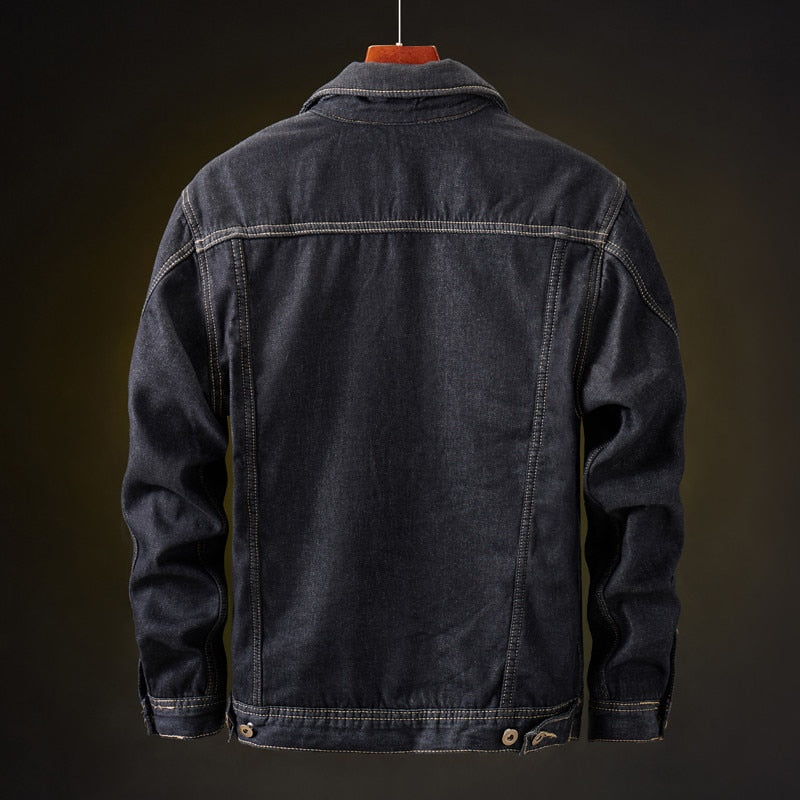 Noah | Winter denim jacket with sherpa lining for men 2