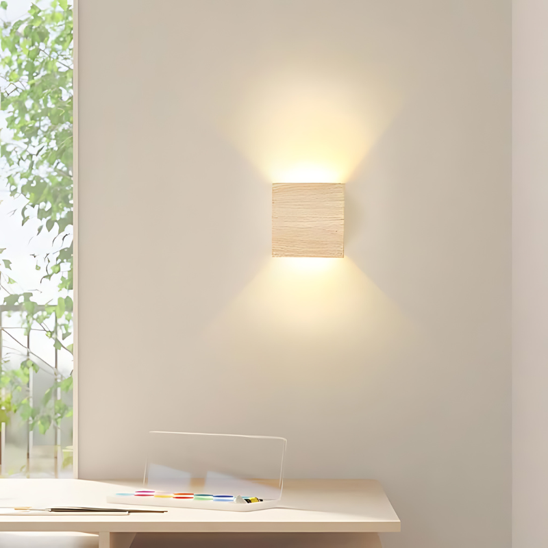 NordiLume | Stylish Natural Wood Scandinavian Wall Light Fixture 1