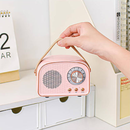 NostalgiaWave | Stylish Retro Portable Bluetooth Speaker with Immersive Sound 4