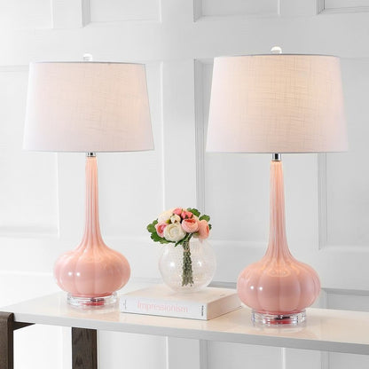 PureGlow – Lámpara de mesa de cerámica refinada con pantalla blanca suave