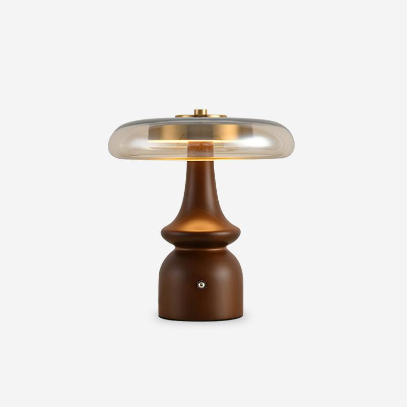 GlowSphere – Lampada d'accento moderna in ambra e fumo